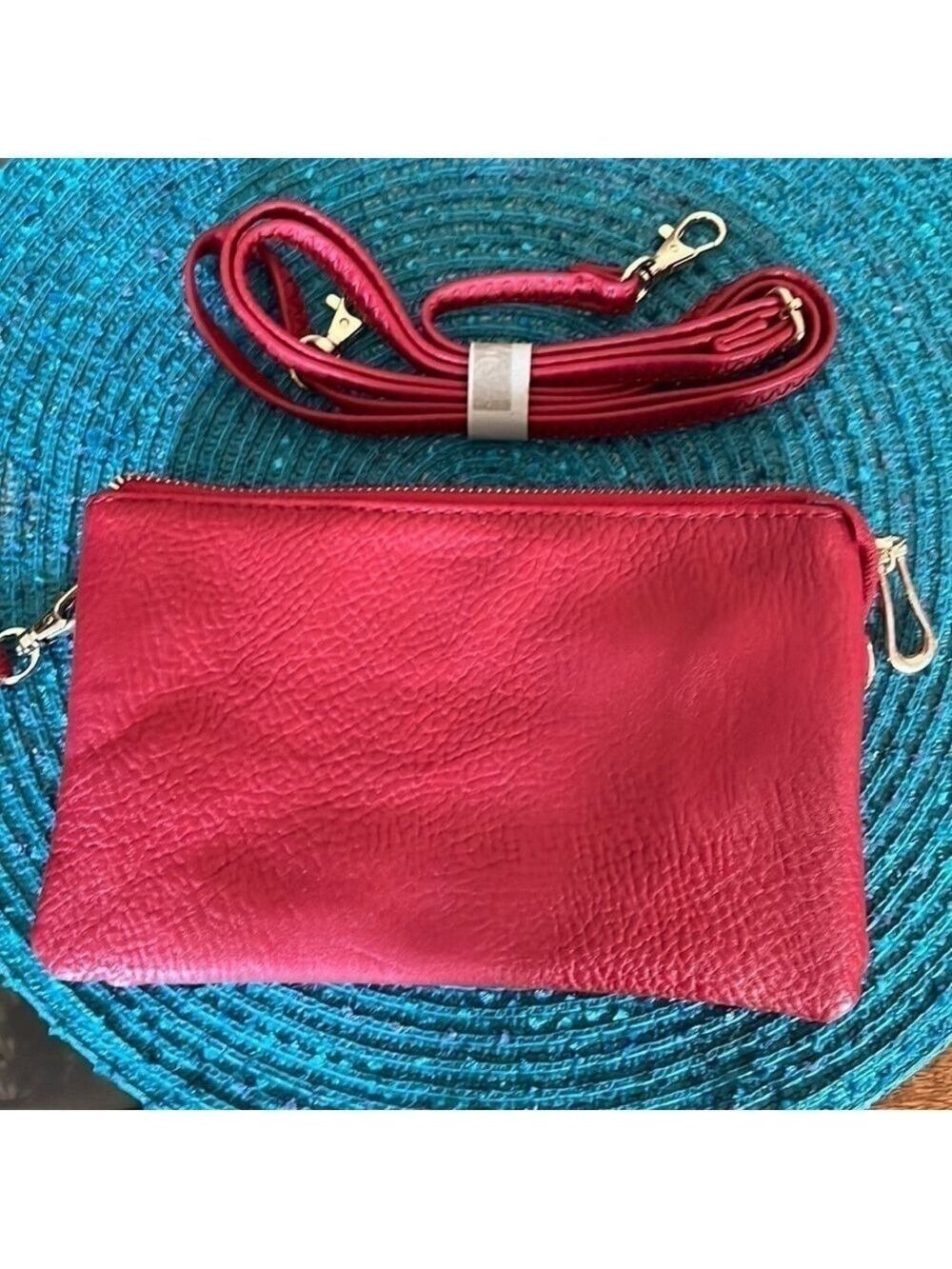 Red Wristlet Small Purse